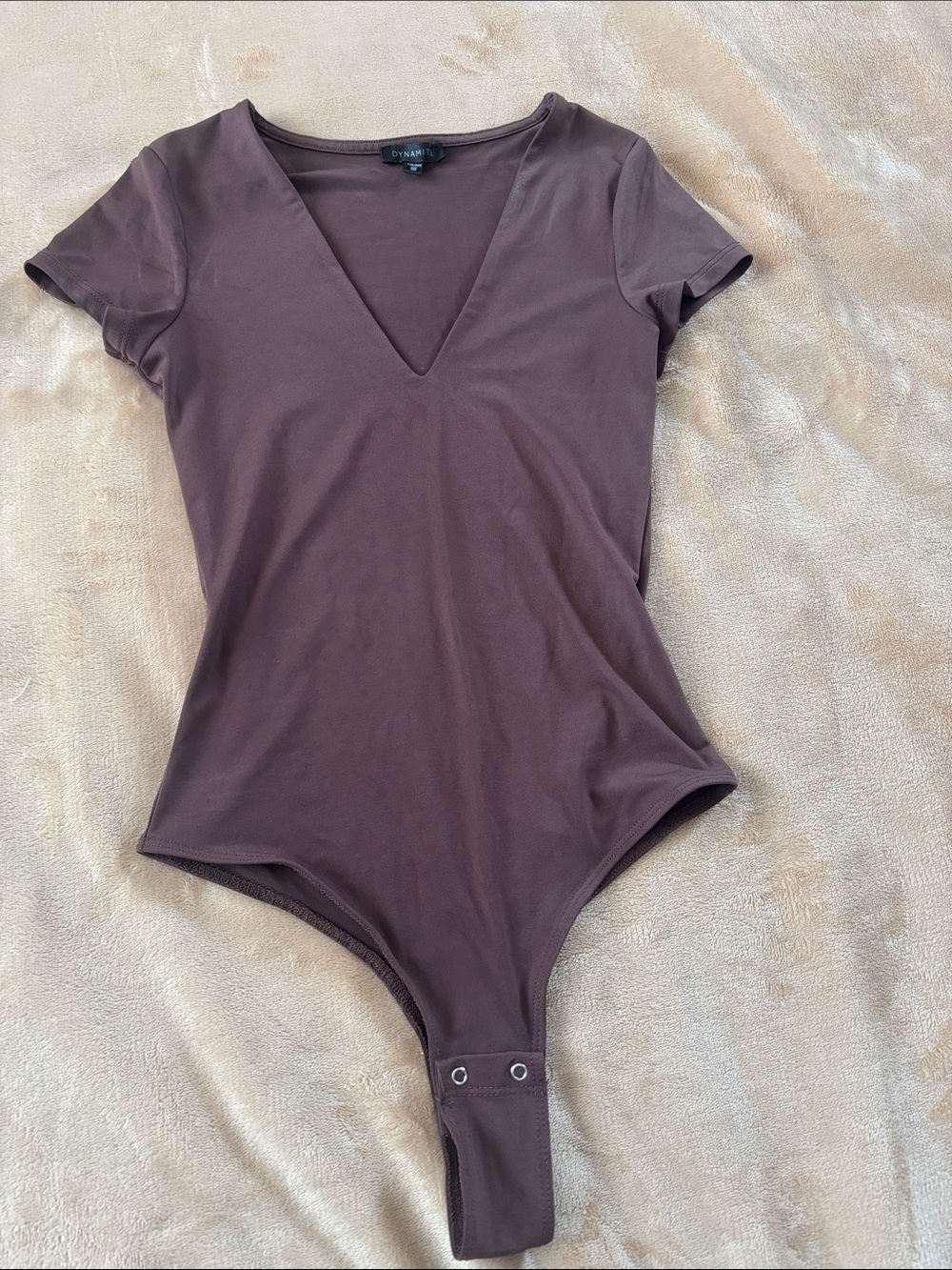 Dynamite Plum Scoop Neck Short Sleeve Top
